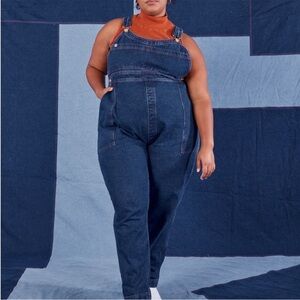 Big Bud Press indigo denim original overalls - dark wash